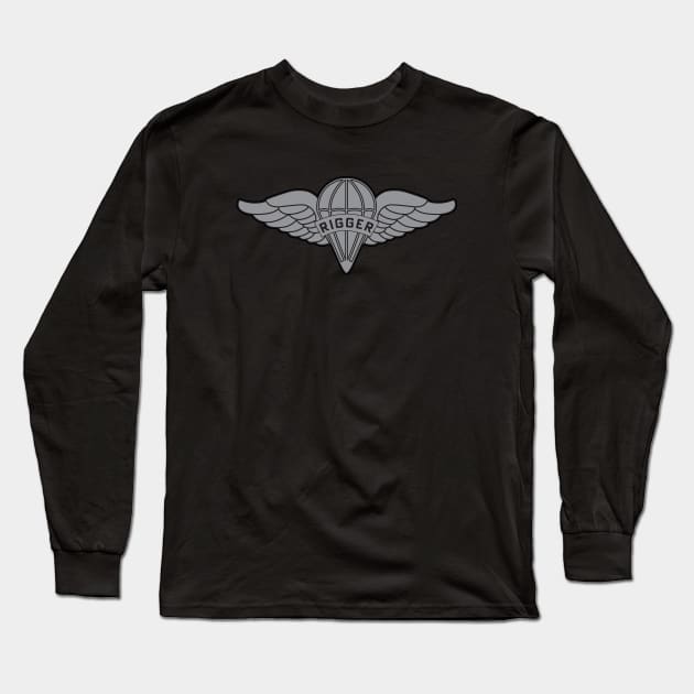 Army Parachute Rigger Long Sleeve T-Shirt by Dennverse